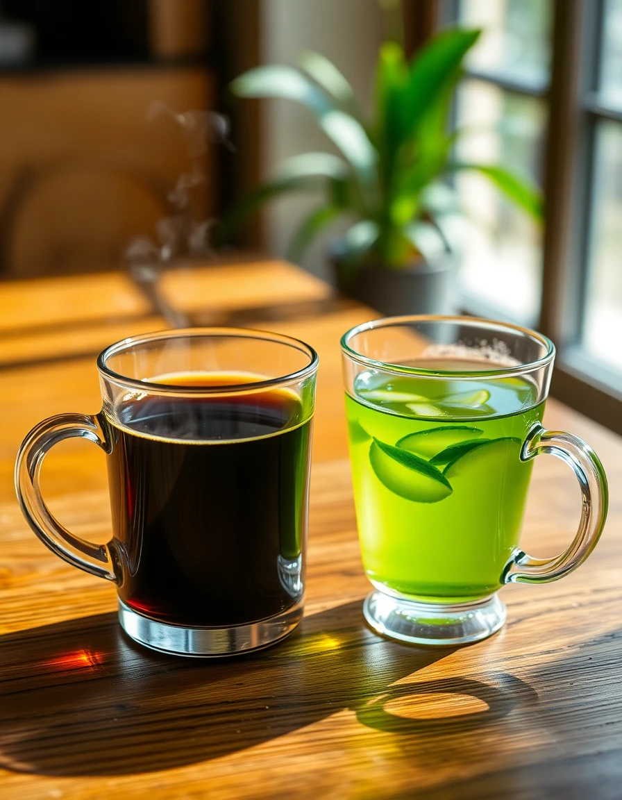 Cafe vs cha verde qual energiza mais capa